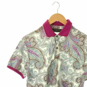 ETRO ペイズリー ポロシャツ 半袖 S マルチカラー /DF OS