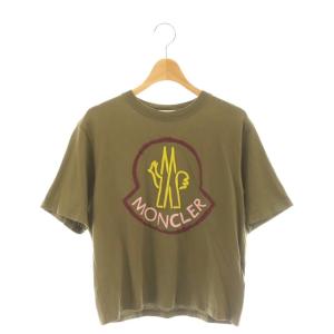 SS T-SHIRT プリントTシャツ カットソー XS カーキ /DF OS