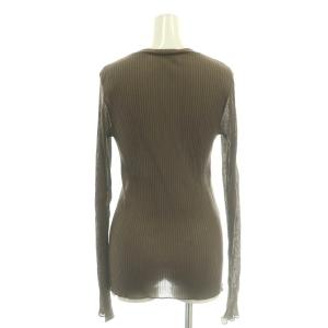 EVERYDAY I LIKE 26SS TOTAN Sheer Tシャツ カットソー リブ モカブラウン /CX OS SH