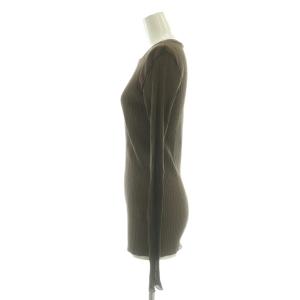 EVERYDAY I LIKE 26SS TOTAN Sheer Tシャツ カットソー リブ モカブラウン /CX OS SH