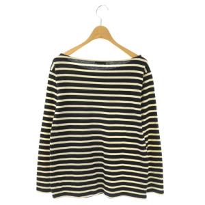 SAINT LAURENT PARIS バイエディスリマン ボーダーカットソー プルオーバー XS ブラック アイボリー 371964 /DF