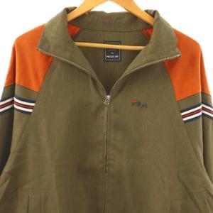 FILA ×MEDE19F トラックジャケット ジップアップ M カーキ /HK OS
