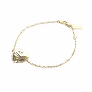 MARC JACOBS マークジェイコブス-ハート ブレスレット ロゴ ゴールド色