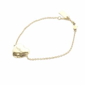 MARC JACOBS マークジェイコブス-ハート ブレスレット ロゴ ゴールド色