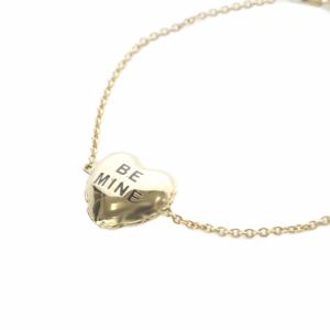 MARC JACOBS マークジェイコブス-ハート ブレスレット ロゴ ゴールド色