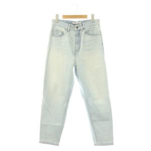 5POCKETS DENIMPANTS デニムパンツ ジーンズ ジッパーフライ テーパード 34 ライトブルー