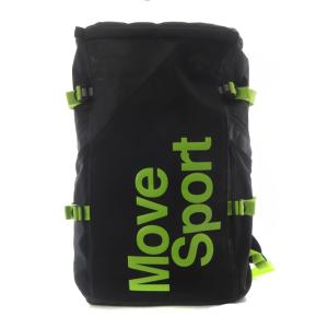 Move Sport スクエアバックパック リュックサック ナイロン ブラック /YO4