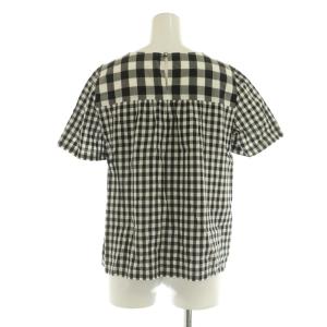 MACKINTOSH PHILOSOPHY MACKINTOSHPHILOSOPHY ブロックチェック セットアップ 半袖ブラウス ロングスカート フレア 36 34 ブラック /MY OS