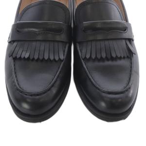 COLE HAAN レザー タッセル ローファー 7B 黒 ブラック /SR