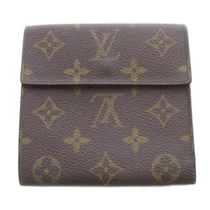 LOUIS VUITTON MALLETIER モノグラム Wホック財布 茶色 ブラウン /SR SH OH
