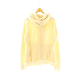 AKM ×1piu1uguale3 POODLE SWEAT PARKA パーカー ジップアップ L オフホワイト