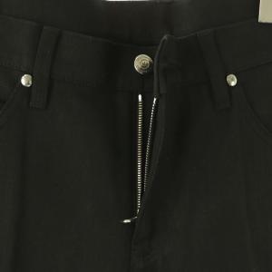 1PIU1UGUALE3 テーパードチェーン デニムパンツ ジーンズ スリム 4 ブラック MRP369 /DF OS SH