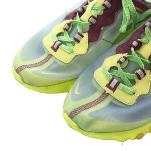 UNDERCOVER × Nike React Element 87スニーカー スニーカー 24.5cm 黄色 水色 黄緑 半透明アッパー