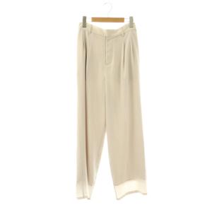 25SS ジャージーテーパードパンツ タック 1 ライトグレージュ /HK OS