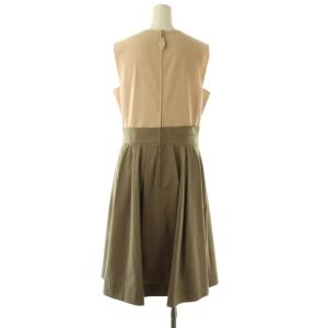 FOXEY NEW YORK レイニーブーケ ワンピース ひざ丈 42 ベージュ モカ 33379 /DF OS