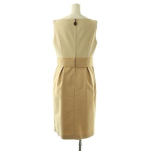 FOXEY NEW YORK パレットペンシル ワンピース ひざ丈 42 ベージュ 31025 /DF OS
