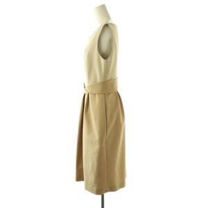 FOXEY NEW YORK パレットペンシル ワンピース ひざ丈 42 ベージュ 31025 /DF OS