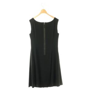 FOXEY NEW YORK パピヨンリボン ワンピース ひざ丈 42 ブラック 31260 /DF OS