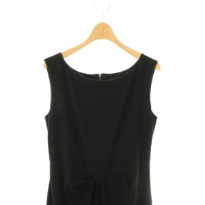 FOXEY NEW YORK パピヨンリボン ワンピース ひざ丈 42 ブラック 31260 /DF OS