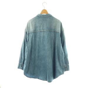 JOURNAL STANDARD ライトオンスデニムシャツ オーバーサイズ 前開き F ブルー /CX OS