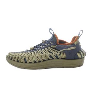 ×Winiche & Coシューズ スリッポン US9 ネイビー ベージュ /YO10 AD