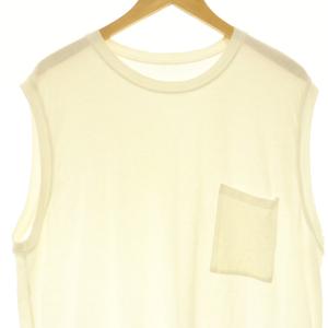 KAPITAL 20/天竺ノースリーブBIG-T Tシャツ カットソー 3 アイボリー /CX OS SH