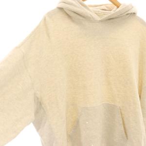 Deuxieme Classe 25SS Satisfying フーディーパーカー スウェット プルオーバー ペイント加工 グレージュ