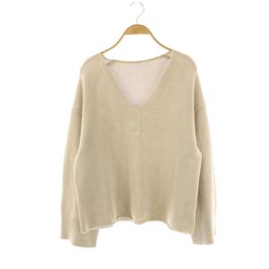25SS Beauty Latest model ニット セーター 長袖 Vネック ベージュ /DO OS