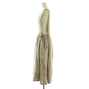 nest Robe ヘンプ ワンピース ノースリーブ F グレージュ /ES OS