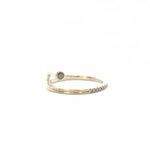 DROSERA ブラック&ホワイトダイヤモンド リング K10 0.09ct