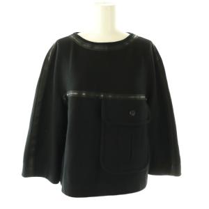 CHANEL セットアップ カシミヤ混ウール ビックポケット CCボタント 38 ブラック