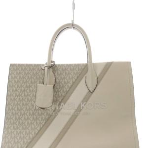 MICHAEL KORS ミレラ トートバッグ ハンドバッグ ショルダーバッグ 2way ロゴ ベージュ /SR