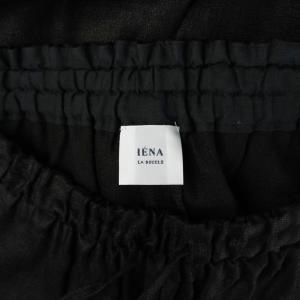 IENA ラブークル イージー ワイドパンツ 36 黒 ブラック ドローストリング サイドポケット /AB OS