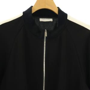 Calvin Klein PLATINUM ジップアップ ブルゾン ジャケット 2 ブラック ホワイト /DF OS