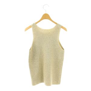 Plage 24SS LI/PE fullneadle タンク タンクトップ ニット ノースリーブ ベージュ /DF