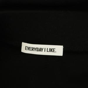 EVERYDAY I LIKE Jersey Flare SK ジャージーフレアスカート ロング ブラック /MY OS