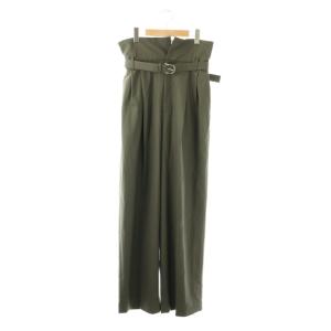 26SS BELT WIDE TROUSERS パンツ 38 グレー