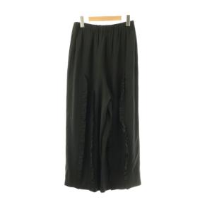 ENFOLD 26SS FRILL TROUSERS パンツ 38 ブラック 300JS231-0411
