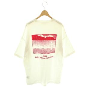 ENFOLD F.E.T-SHIRT PETIT ANGES Tシャツ プリント オーバーサイズ 五分袖 38 白 /HS
