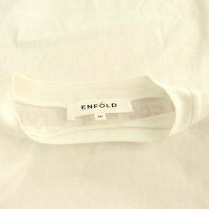 ENFOLD F.E.T-SHIRT PETIT ANGES Tシャツ プリント オーバーサイズ 五分袖 38 白 /HS