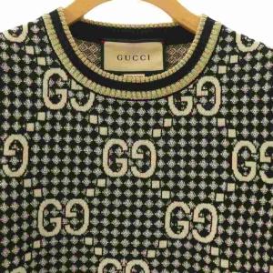 GUCCI 23SS GGラメジャガードハーフスリーブニット カットソー XS マルチカラー 743322