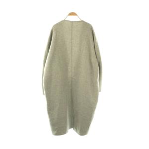 ENFOLD 24AW NO-COLLAR WIDE COAT 36 グレー