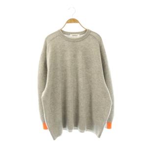 WIDE CIRCLE PULLOVER ニット セーター 長袖 38 グレー /HK OS SH