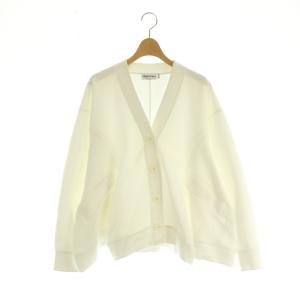 24SS curve drape cardigan カーディガン M 白 /MI OS SH