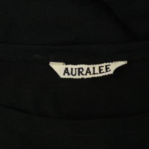 AURALEE ORGANIC COTTON HIGH GAUGE JERSEY BOAT NECK L/S TEE ロンT