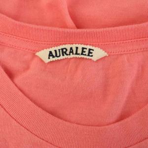 AURALEE SEAMLESS CREW NECK TEE Tシャツ 半袖 クルーネック 1 ピンク /MY OS SH