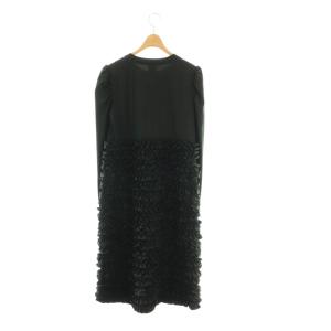 holiday FAST DRY JERSEY PUFF SHOULDER RUFFLE DRESS