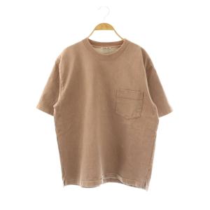 コットン Tシャツ カットソー 半袖 3 ブラウン /HK OS