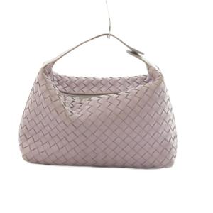 BOTTEGA VENETA ハンドバッグ レザー イントレチャート ラベンダー