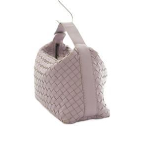 BOTTEGA VENETA ハンドバッグ レザー イントレチャート ラベンダー